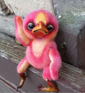 Cute pink creature